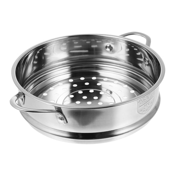 LOLIPPYY Stainless Steel Bun Steamer with Dual Handles for Home Use, 1 Set