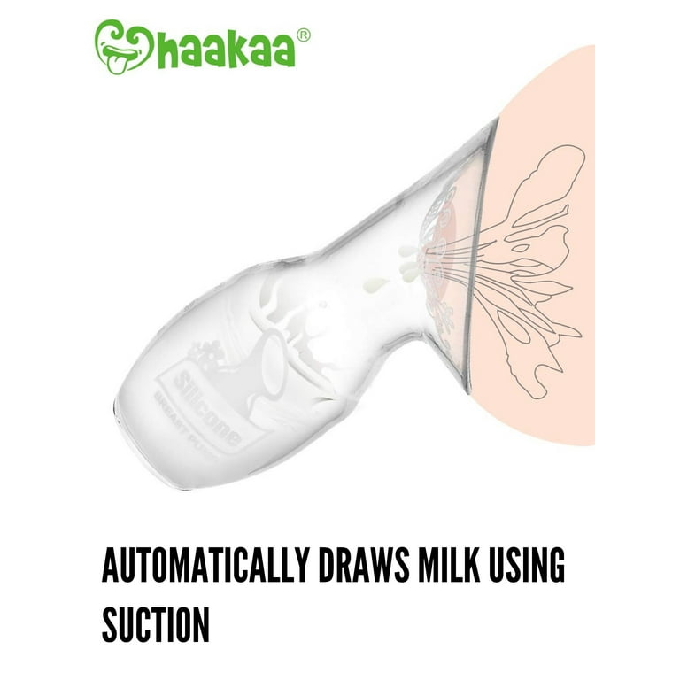 Haakaa Manual Breast Pump Silicone Breastpump Milk Saver (4oz/100ml)