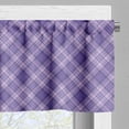 thumbnail image 5 of Ambesonne Retro Valance & Curtain, Squares from Vectorel Stripes, 55"x45", Blue Violet Lilac, 5 of 7