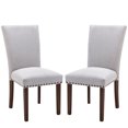 thumbnail image 1 of MALOL Fabric Upholstered Dining Side Chair with High Back(Set Of 2), 1 of 8