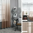 thumbnail image 6 of ZOPZO Traditional Brown Ombre Rod Pocket Sheer Curtains, 52" x 52" (2 Panels), 6 of 6