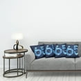 thumbnail image 3 of Ambesonne Modern Throw Pillow Cover 4 Pack, Numbers, 24", Dark Blue Pale Blue, 3 of 7