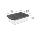 thumbnail image 2 of Caja Apilable STERILITE STERILITE de plástico transparente de 38 Litros, color Gris, 2 of 4