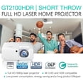 thumbnail image 2 of Optoma GT2100HDR Short Throw Full HD Home Laser Projector, 2 of 5