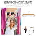 thumbnail image 2 of 1pc Practical Wooden Tie Rack Multi-functional 12 Hooks Belt Organizer for Home, 2 of 7