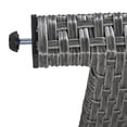 thumbnail image 2 of 5 Pieces Patio Furniture Set, Outdoor All Weather Sectional Wicker Conversation Set with 2 Extendable Side Tables & Table, Gray, 2 of 10