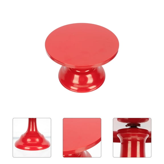 NIAIZEK Home Red Iron Cake Stand for Elegant Dessert and Cake Presentation
