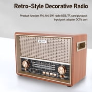 Retro-Style Decorative Radio Multifunction Music Player Bluetooth Speaker Radio