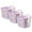Small Set of 3 Purple, variant on Flexible Plastic Carry Laundry Basket Holder Square Storage Hamper with Side Handles, Purple Set of 3