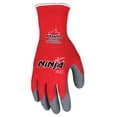 thumbnail image 4 of Ninja Flex N9680S 15-gauge Nylon Rubber-Latex Coated Gloves, Small, Gray/Red, 12PK, 4 of 6
