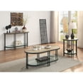 thumbnail image 4 of Acme Furniture ACME Brantley Sofa Table, Oak & Sandy Black Finish, 4 of 4