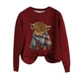 thumbnail image 4 of Neewe Womens Oversized Sweatshirts Hoodies Fleece Crewneck Sweaters Casual Tops Comfy Fall Fashion Outfits Winter Clothes 2025, 4 of 4