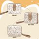thumbnail image 3 of Kid's Wallet Prints Kawaii Cat Wallets with Exterior Zipper Around Coin Purse Bill Wallet with ID Card Slots (CAMEL), 3 of 4