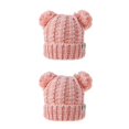 thumbnail image 4 of Minnieouse Gorro esponjoso con pompones y bolas, tocado, forro cómodo, orejeras plegables, gran elasticidad, gorros para niños, piel en polvo, Type2 NO2, 4 of 6
