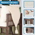 thumbnail image 3 of Ainfox 7 Pieces Outdoor Wicker Patio Furniture Set, Adjustable Backrest Sectional Conversation Couch with Thick Cushions & Coffee Table for Garden Porch Poolside, Brown/Beige, 3 of 8