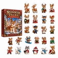 thumbnail image 2 of Christmas Advent Calendar 2026, Reindeer Village Hanging Ornament Countdown, Whimsical Winter Decorations for Christmas Tree Wreath Mantel Window Garland and Seasonal Home Displays, 2 of 6
