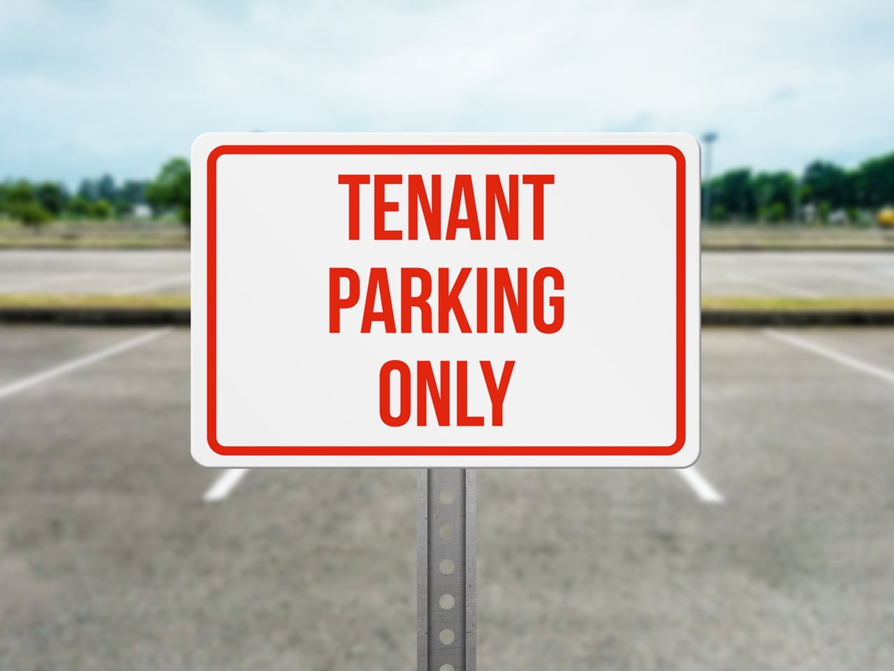 iCandy Products Inc Reserved Parking Manager Business Safety Traffic Signs Black Metal 12x18