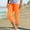 Orange, variant on Itsame Womens Capri Leggings, Plus Size High Waist Yoga Stretch Workout Bottoms Purple S-XXXL