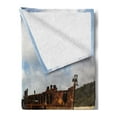 thumbnail image 2 of Shipwreck Soft Flannel Fleece Blanket, Antique Rusty Pirate Ship Wreck on the Coast in Caribbean Island Pacific Sea View, Cozy Plush for Indoor and Outdoor Use, 60" x 80", Multicolor, by Ambesonne, 2 of 5