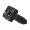 thumbnail image 2 of compatible Bluetooth Car Charger FM Transmitter with Colorful Ambient Lamp, Multipurpose Car MP3 Player_Perfect Gift, 2 of 5