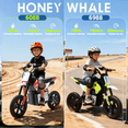 thumbnail image 2 of Mini Moto Eléctrica Infantil Honey Whale BDQ-6088 Rojo, 2 of 6