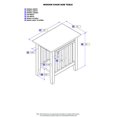 thumbnail image 3 of Atlantic Furniture Table d'Appoint Mission Chair, (22 Pouces x 14 Pouces), Espresso, 3 of 5