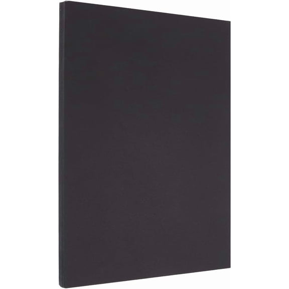 50Pcs 8.3" x 11.7" Black Cardstock A4 Card Stock Paper 65 Lb Colored Blank Heavy Rectangle Cards Art Cover Printer Paper for DIY Making