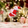 thumbnail image 3 of Dserfhy Climbing Santa with Music Animated Electric Climbing Santa Claus on Rope Novelty Christmas Tree Ornament for Holiday Fireplace Home Decor, 3 of 7