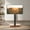 Brown, variant on FITUEYES 70" Swivel Universal Adjustable Height Wood Base TV Stand, White
