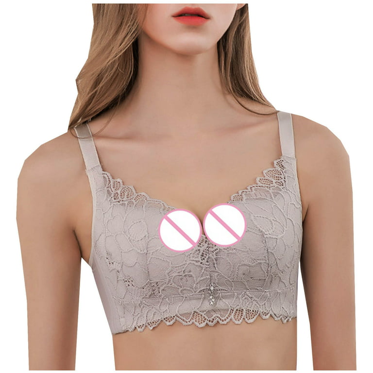 My Orders Placed Womens Front-Closure Bras, Cute Floral Front Button Bra,  Everyday Comfort Wireless Bra 2 Pack/3 Pack Underwear at  Women's  Clothing store
