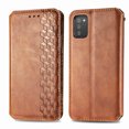 thumbnail image 3 of Étui pour Samsung Galaxy A03s, Étui Portefeuille à Rabat, Étui à Rabat Magnétique Protectrice - Brun, 3 of 5