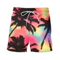 thumbnail image 7 of Up to 65% off Pitauce Plus Size Swim Trunks for Men Hawaiian Tropical Print Breathable Quick Dry Board Shorts Elastic Waist Drawstring Swim Shorts with Pocket, 7 of 7