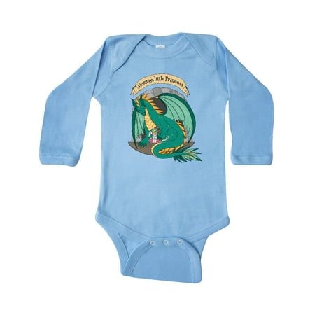 

Inktastic Mommy s Little Princess with Dragon Gift Baby Boy or Baby Girl Long Sleeve Bodysuit