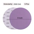 thumbnail image 2 of Unique Bargains 5 Pack 6-Inch Purple Sanding Discs 2500 Grits Hook & Loop Professional Aluminum Oxide Sandpaper, 2 of 6