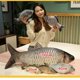 thumbnail image 5 of 13 estilos 30-100CM simulación pez juguetes de peluche realista tilapia carpa besugo almohada de peluche suave relleno cama respaldo cojín creativo D, 5 of 5