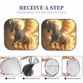 thumbnail image 3 of Yiaed Golden Winged White Horse Print Car Front Windshield Sun Shade,Foldable Anti-UV Car Sunshade for Front Window for Most Vehicles-Small, 3 of 5