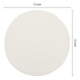 thumbnail image 2 of REGALWOVEN Farmhouse Placemats Set of 4 Cotton Rope Round Placemats for Dining Table Decor Indoor Outdoor Beige 12*12in, 2 of 7