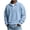 Sky Blue, variant on Zivyakyron Fall Polo T Shirts for Men Long Sleeve Button Waffle Big and Tall Collared Shirt Casual Raglan Plain Green 4XL
