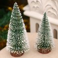 thumbnail image 4 of Mini árbol de Navidad, decoraciones festivas con base de madera. 10 cm, 4 of 9