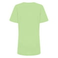 thumbnail image 4 of Ediodpoh Stylish Women's Casual T-Shirts - Short Sleeve Fashionable Tops for Everyday Wear and Attire - Lightweight and Comfortable Womens Tops Light Green XL, 4 of 5