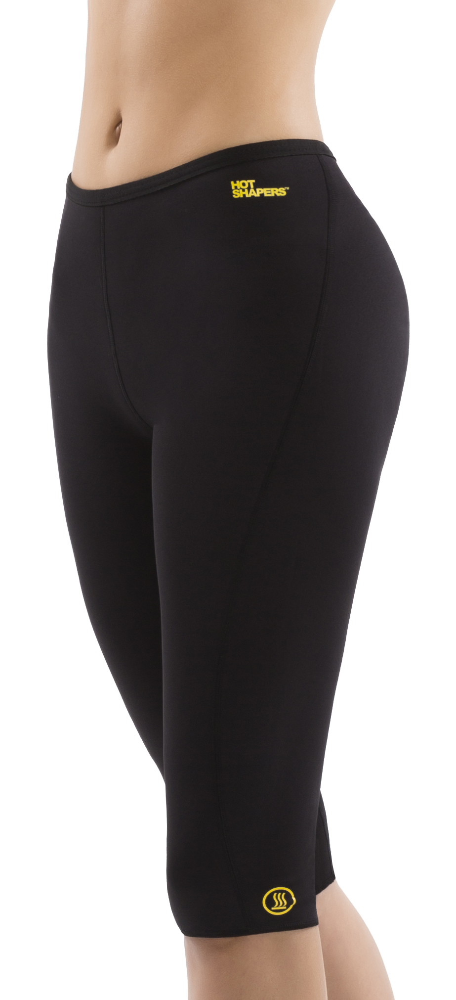 Hot Shapers Women's Thermal Capri Pants (3XL, Black)