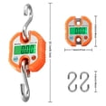 thumbnail image 2 of Básculas para equipaje Básculas de grúa 150 kg Báscula digital para equipaje con ganchos Báscula portátil colgante con pantalla LCD naranja, 2 of 5