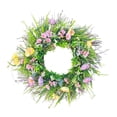 thumbnail image 4 of Corona de flores artificiales, decoración decorativa para puerta, corona floral, decoración del hogar para 40 centímetros, 4 of 9
