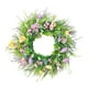 thumbnail image 4 of Corona de flores artificiales, decoración decorativa para puerta, corona floral, decoración del hogar para 40 centímetros, 4 of 9