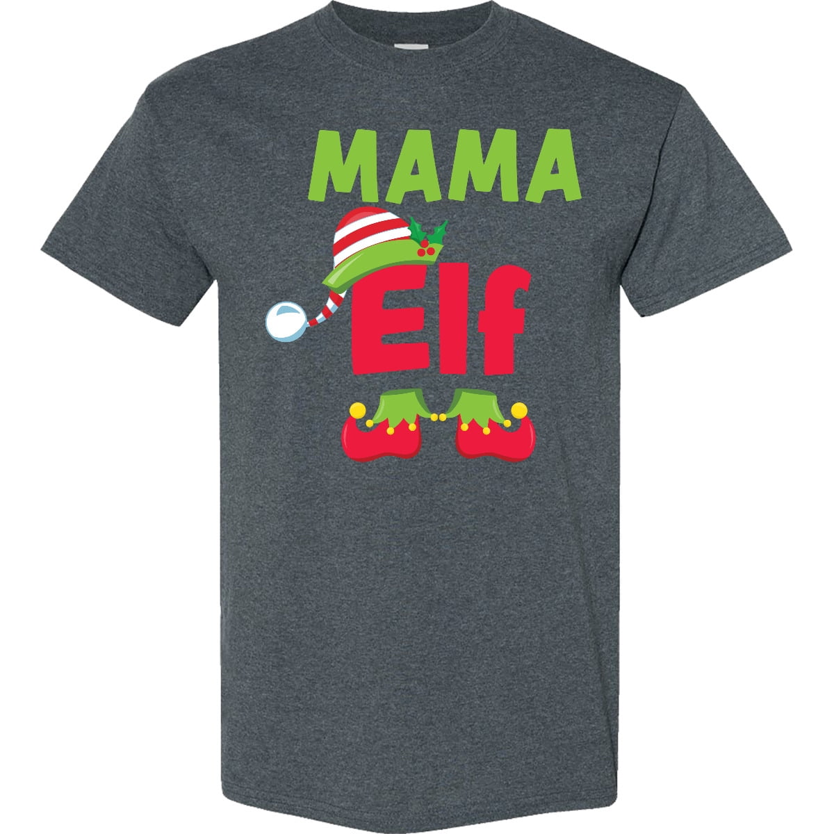 Inktastic Christmas Mama Elf T-Shirt