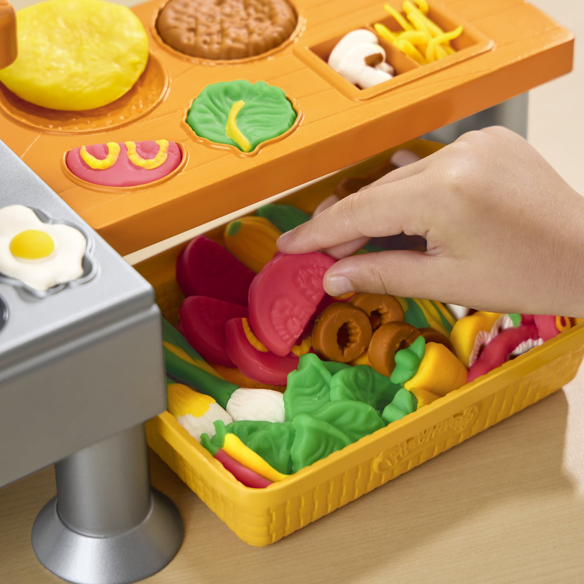Play-Doh Super Sizzlin' Kitchen Playset with Toy Cooking Sounds for Kids Ages 3 and up
