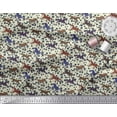 thumbnail image 2 of Soimoi Polyester Crepe Fabric Leaves & Running Horse Animal Decor Fabric Printed Yard 42 Inch Wide, 2 of 3