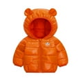 thumbnail image 2 of Vedolay Coats for Girls Long Sleeve Jacket Kids 2023 Outerwear Warm Clothes Orange,100, 2 of 4