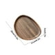 thumbnail image 3 of Bandeja de Madera para Té, Bandeja de Almacenamiento para Tazas de Té En Seco, Bandeja de Bambú Marrón Multifuncional para Servir En Salones de Té, Organizador de Dulces, Frutas y Bocadillos para Uso, 3 of 6