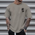 thumbnail image 2 of JAJAHO Men's Short Sleeve T Shirts Hawaiian Shirts For Men Summer Beach Vacation Clothes Tropical Printed Loose Fit Graphic Tee Stylish Tops, 2 of 4